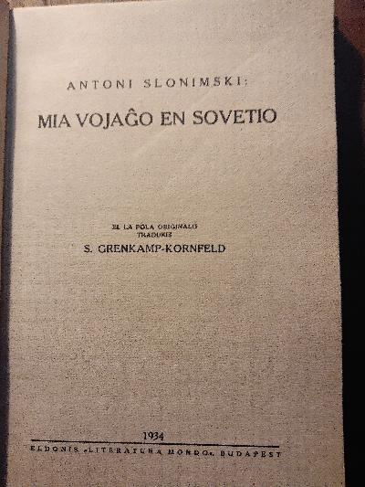 Mia Vojago en Sovetio - Front Cover