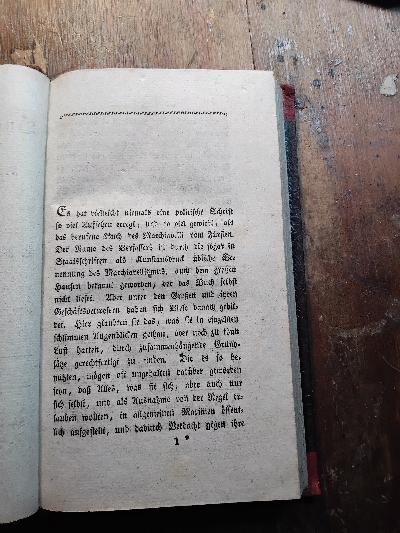 Das Buch vom Fürsten  von Niccolo Macchiavelli - Front Cover
