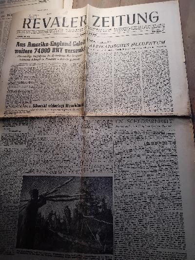 Revaler Zeitung    Jahrgang 2 9. Mai 1943 - Front Cover