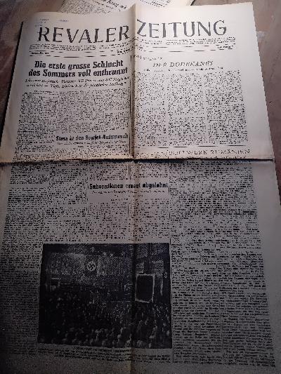 Revaler Zeitung    Jahrgang 2 8. Juli 1943 - Front Cover