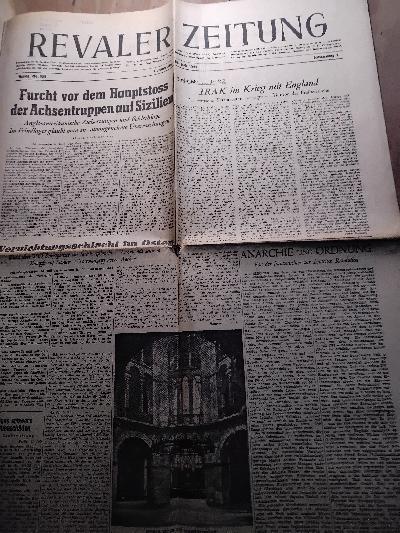 Revaler Zeitung    Jahrgang 2 22. Juli 1943 - Front Cover