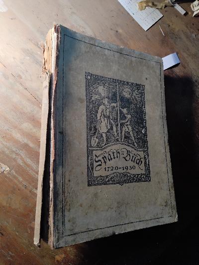 Späth - Buch 1720 - 1930 - Front Cover