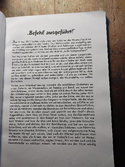 Der große Befehl    Der Sieg im Westen in 100 Bilddokumenten - Front Cover
