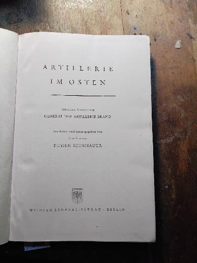 Artillerie im Osten - Front Cover