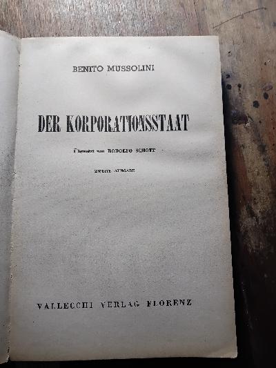 Der Korporationsstaat - Front Cover