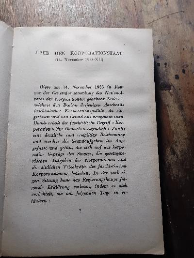 Der Korporationsstaat - Front Cover