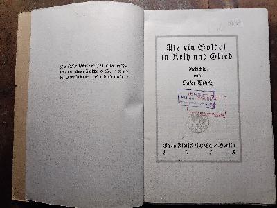 Als ein Soldat in Reih und Glied - Front Cover