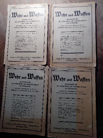 Wehr+und+Waffen++Monatsschrift+f%C3%BCr+alle+artilleristischen+und+technischen+Fragen+des+Reichsheeres++4+Hefte+von+1931%3A+Heft+6%2C7%2C9%2C11