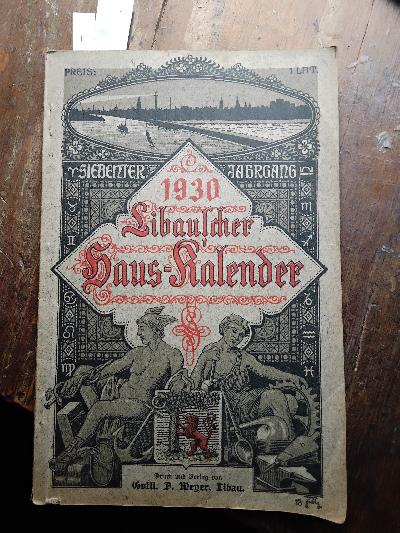 Libauscher Haus - Kalender 1930 Siebenter Jahrgang - Front Cover