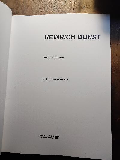 Heinrich Dunst - Front Cover