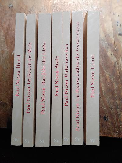 Paul Nizon Gesammelte Werke  Sieben Bände    Canto    Im Hause enden die Geschichten    Untertauchen   Stolz   Das Jahr der Liebe  Im Bauch des Wals    Hund   7 Bände. - Front Cover