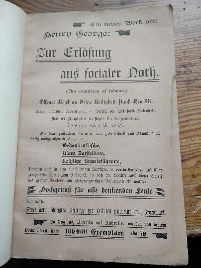 Zur Erlösung aus socialer Not  (The condition of labour) - Front Cover