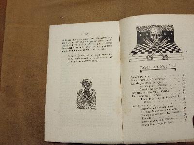 Instruction Maconnique aux Maitre - Macona - Front Cover