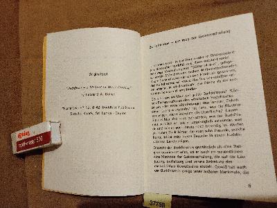 Buddhismus  ein Weg zur Geistesschulung - Front Cover