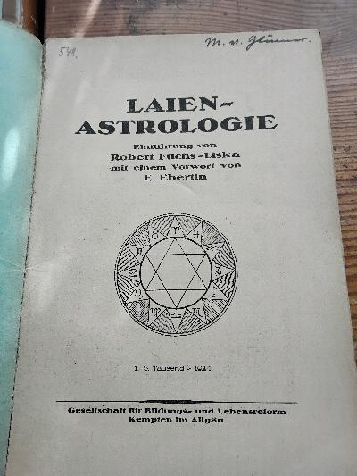 Laien - Astrologie - Front Cover