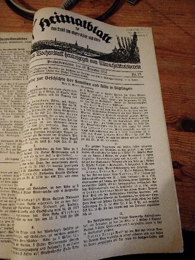 Heimatblatt für das Land um obere Aller und Ohre  Jahrgang 1933 - Front Cover