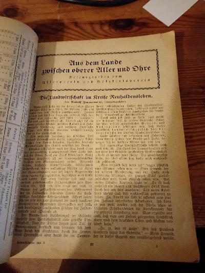 Heimat - Kalender für das Land zwischen Aller und Ohre 1924 - Front Cover