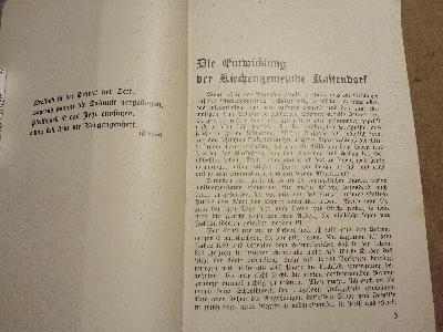 Die Kirchengemeinde Kaltendorf seit der Reformation - Front Cover