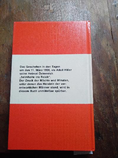 Der Anschluss (Österreichs ans Dritte Reich) - Front Cover