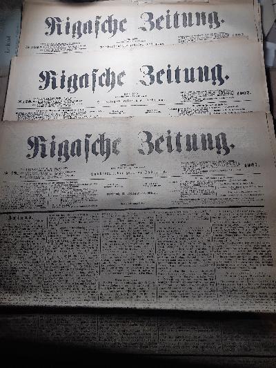 Rigasche Zeitung Nr. 49,120,160 - Front Cover
