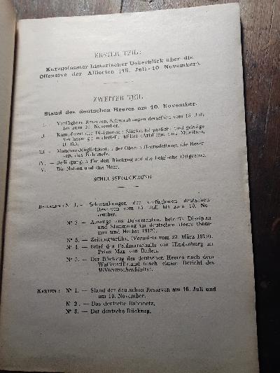 Die Gründe der deutschen Kapitulation vom 11. November 1918  Nach amtlichen Urkunden des französischen Hauptquartiers - Front Cover