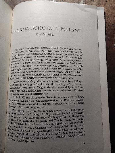 Denkmalschutz in Estland - Front Cover