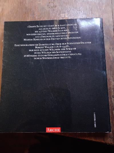 Robert Walser  Eine literarische Biographie in Texten und Bildern  - Front Cover