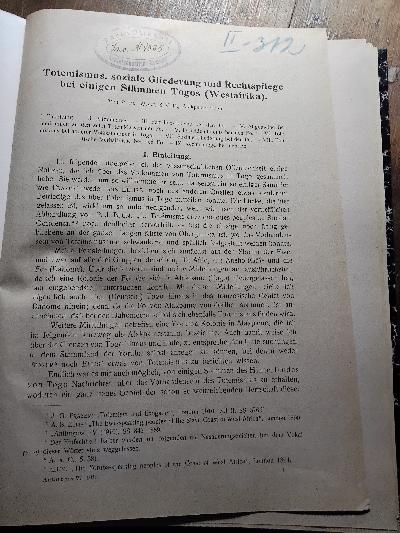 Anthropos Internationale Zeitschrift für Völker und Sprachenkunde  Band VI Heft 3,4 - Front Cover