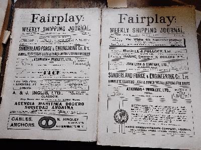 Fairplay:  Weekly Shipping Journal  Vol. CXXIII 2. and 16. June 1932 - Front Cover