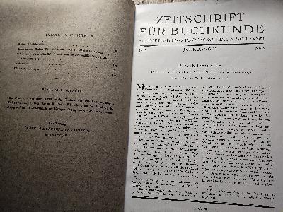 Zeitschrift für Buchkunde  Heft 3  Zweiter Jahrgang - Front Cover