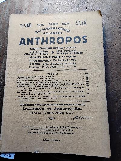 Anthropos+Internationale+Zeitschrift+f%C3%BCr+V%C3%B6lker+und+Sprachenkunde++Band+XXVIII++Heft+5%2C6