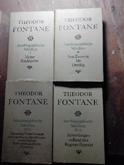Autobiographische Schriften  4 Bände - Front Cover