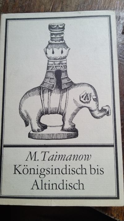 Königsindisch bis Altindisch - Front Cover