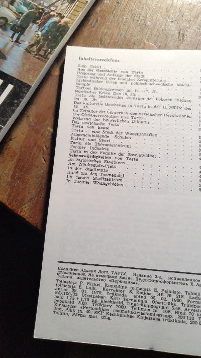 Tartu  Stadtführer - Front Cover