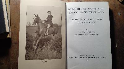 Memories of Sport and Travel Fifty Years Ago  From the Hudson's Bay Company to New Zealand - Front Cover