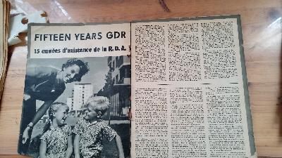 GDR Panorama 15 Years GDR - Front Cover