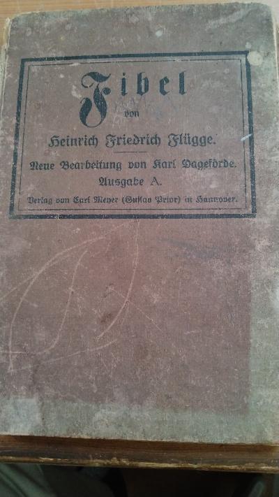 Fibel von Heinrich Friedrich Flügge - Front Cover