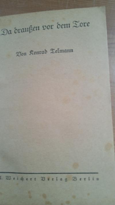 Da draussen vor dem Tore - Front Cover