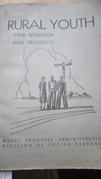 Rural Youth  Their situation and prospects - Front Cover