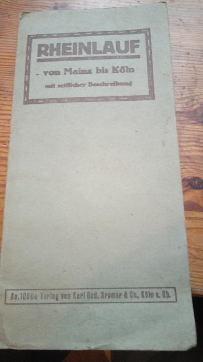 Rheinlauf von Mainz bis Köln mit seitlicher Beschreibung - Front Cover