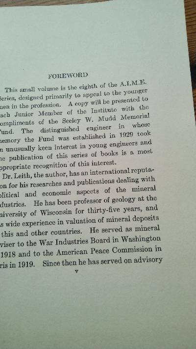 Mineral Valuations of the future - Front Cover