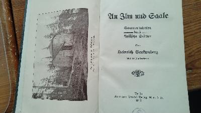An Ilm und Saale  Sommerfahrten durch klassische Stätten - Front Cover