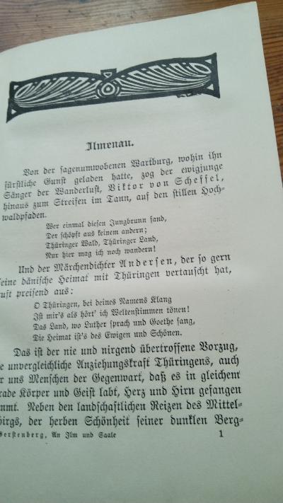 An Ilm und Saale  Sommerfahrten durch klassische Stätten - Front Cover