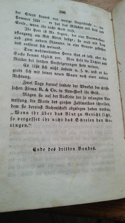 Onkel Tom  oder Negerleben in den nordamerikanischen Sklavenstaaten  (nur Band 3 der deutschen Erstausgabe) - Front Cover