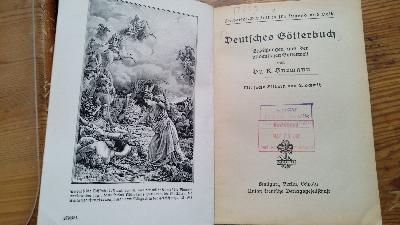 Deutsches Götterbuch   Erzählungen aus der altdeutschen Götterwelt - Front Cover