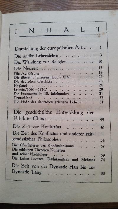 Das Lebensproblem in China und Europa - Front Cover