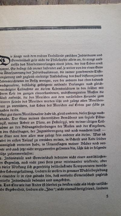 Individuum und Gesellschaft   Vortrag gehalten auf der Aarauer Studien Konferenz am 21. April 1921   Mit einem Anhang Vom echten Tode - Front Cover
