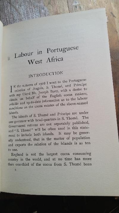 Labour in Portuguese West Africa - Front Cover