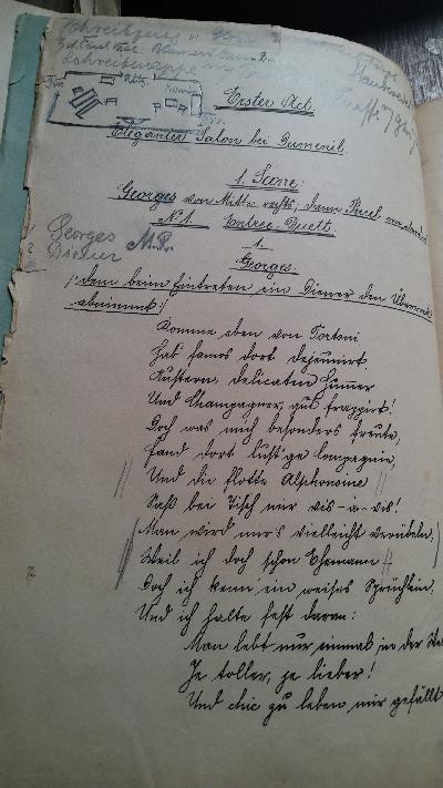 Der Opernball  Operette in 3 Acten  (nach dem Lustspiele: 