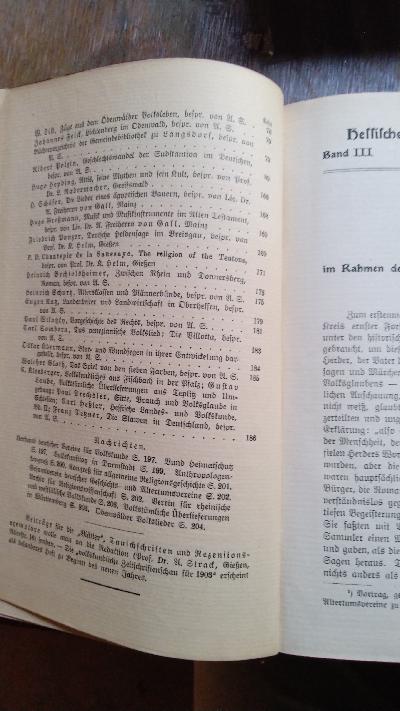 Hessische Blätter für Volkskunde  Band III - Front Cover